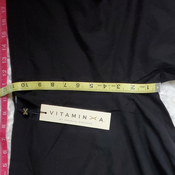 VITAMIN A Black Gold Coast Voile Malia Pant Cover-up ~ NWT - Picture 11 of 16